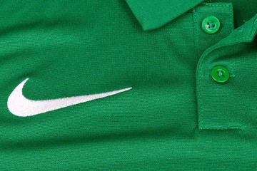 KOSZULKA NIKE POLO DRI FIT SPORTOWA TRENINGOWA KLASYCZNA ZIELONA R.M