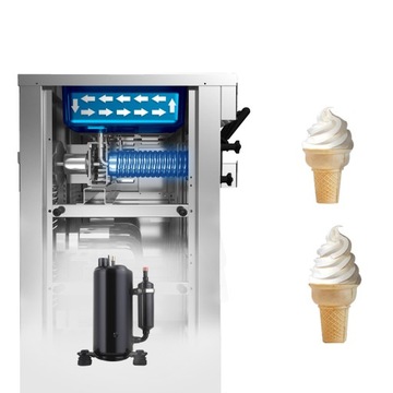 Аппарат для мороженого VEVOR 3 вкуса 6л настольный