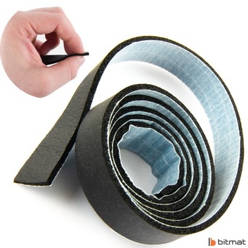 Прокладка 3мм Прокладка Лента Самоклеющаяся Резиновая Изоляция 3мм х 2см х 1м