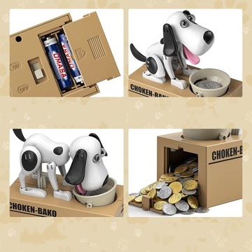 PIES PIESEK SKARBONKA INTERAKTYWNA AUTOMAT PIES ZŁODZIEJ