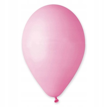 Balony pastelowe jasno różowe 26 cm Gemar 10 sztuk