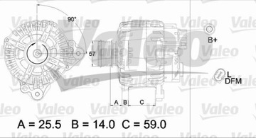 ALTERNÁTOR VALEO 437454