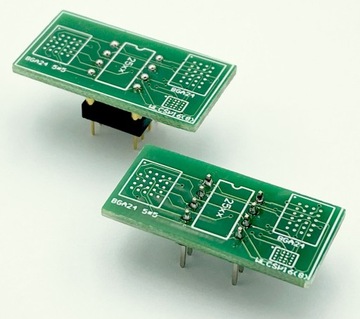 Адаптер 2x BGA24 + WLCSP16(8) -> DIP8 простой