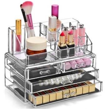 SZKATUŁKA ORGANIZER NA KOSMETYKI BIŻUTERIĘ ZEGARKI