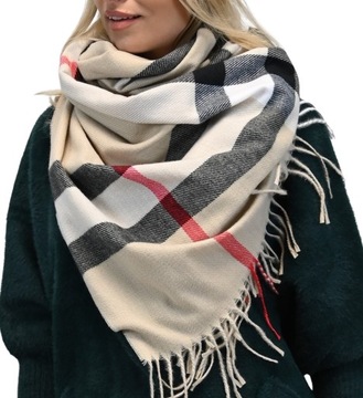 Модный женский шарф в английскую клетку