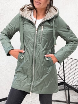 Весенняя/осенняя стеганая женская куртка_цвета - S