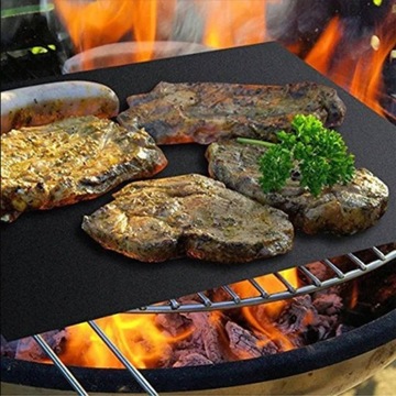 Тефлоновый коврик для гриля, 2 шт., 40x33 см, коврики, подносы, черный