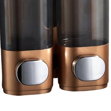 Dozownik Do Mydła I Pod Prysznic Podwójny Złoty 60