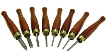 HOLZMANN PROFESJONALNE DŁUTA TOKARSIKIE MICRO 8szt