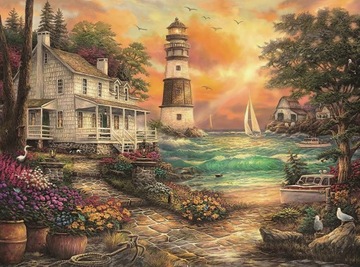 PUZZLE 1000el. Dom na wybrzeżu