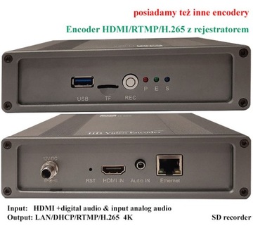 Кодер (стример) MV-E1007 HDMI+аудио/LAN RTMP H.264 H.265 для потоковой передачи