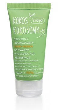 Ziaja odżywczy i nawilżający krem maska do twarzy kokos-pomarańcza 50 ml