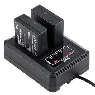 Двухканальное зарядное устройство JJC для аккумуляторов DMW-BLG10.