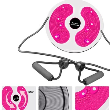 ВРАЩАЮЩАЯСЯ ПЛАСТИНА ДЛЯ ФИТНЕС-УПРАЖНЕНИЙ С МАССАЖЕРОМ 28 СМ.