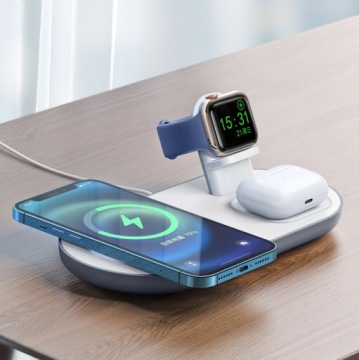 Док-станция Mcdodo 3-в-1 для iPhone, для Airpods, для Watch белая
