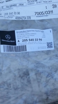 MERCEDES A2055403396 INSTALACE SVAZEK PŘÍVOD