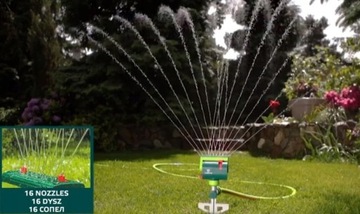 Осциллирующий осциллирующий садовый опрыскиватель Verto с регулируемым диапазоном разбрызгивания