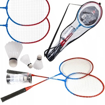 НАБОР ПОРТАТИВНЫХ РЕГУЛИРУЕМЫХ XXXL СЕТОК ДЛЯ БАДМИНТОНА STRONG 4в1