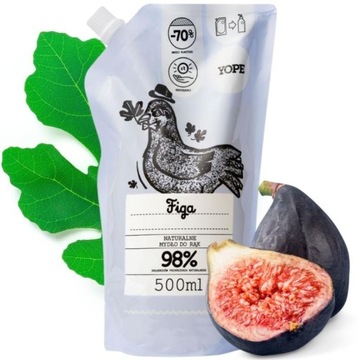 YOPE Fig REFILL НАТУРАЛЬНОЕ МЫЛО ДЛЯ РУК 500мл