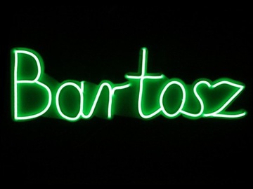 NBARTOSZ NEON LED FLEX NAPIS Bartosz 790x275MM PCV