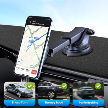 Твердый автомобильный держатель телефона TOPK, вращение на 360°.