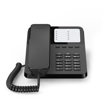 Telefon przewodowy Gigaset DESK 400, czarny