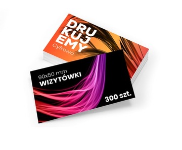 Wizytówki 90x50 mm Papier Kreda 350g 300 szt.