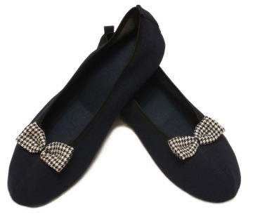 KAPCIE DAMSKIE BALERINY LATO GRANATOWE ROZMIAR 38