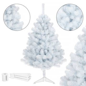 ИСКУССТВЕННАЯ РОЖДЕСТВЕНСКАЯ ЕЛЬ, БЕЛАЯ, 150 см, ЕЛЬ ПРЕМИУМ, ТОЛСТАЯ