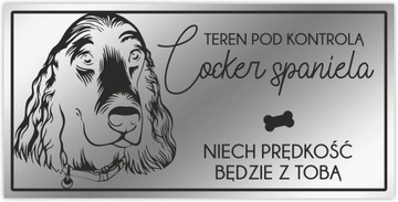 Внимание BAD DOG Табличка из нержавеющей стали с именем собаки.