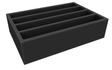 Полноразмерный пенопласт с 4 вырезами 370x52 мм.