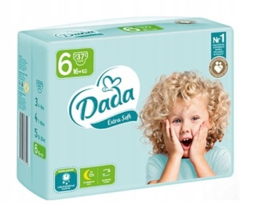 ++ DADA Extra Soft pieluszki pieluchy large 6 / 37 szt.