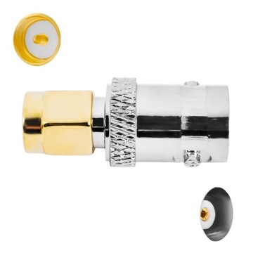 Adapter przejściówka GSM gniazdo BNC na wtyk SMA