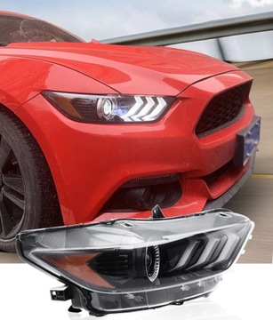 Reflektory Lampy FULL LED Bi-LED MUSTANG 2015-2017 USA i EU