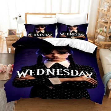 3D KOMPLET POŚCIELI MIKROFIBRA 140x200 WEDNESDAY