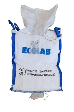 Worek kontenerowy Big bag 40x76x91 góra dół lej 250 kg na gruz żwir zboże