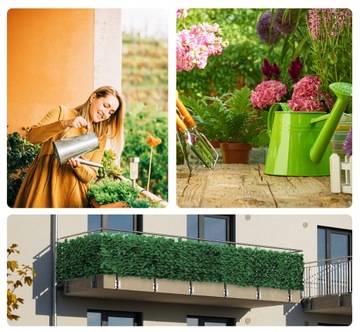 Искусственная изгородь GLF Зеленый настенный коврик Складные панели GARDENIA 50x50 см