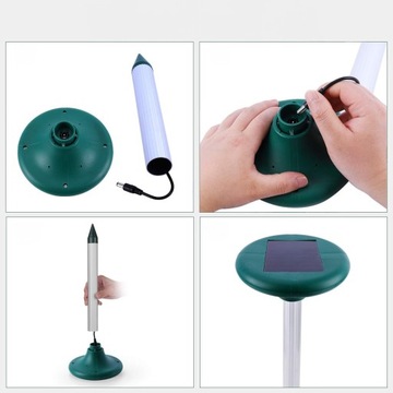 Ультразвуковой солнечный репеллент от кротов, мышей, крыс, грызунов, полевок