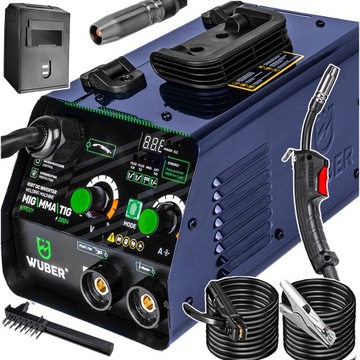 SPAWARKA INWERTOROWA 200A MIGOMAT MIG FLUX MMA TIG IGBT HOT START ANTISTICK