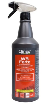 CLINEX W3 Forte 1L mycie wc kabin umywalek fug