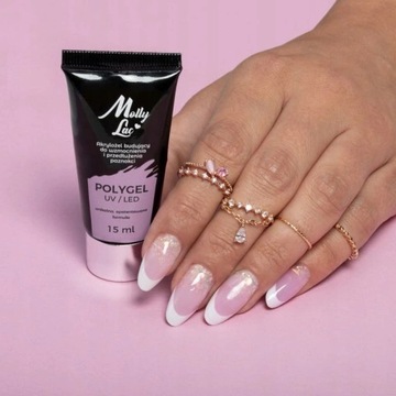 НАБОР 3 x 30 мл АКРИЛОВЫЙ ГЕЛЬ АКРИЛГЕЛЬ ПОЛИГЕЛЬ БЕЗ ГЕМЫ MOLLY LAC