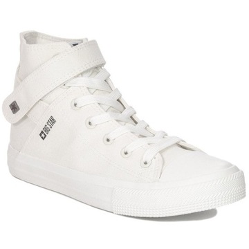 Trampki buty wysokie Big Star FF274579 białe r.37