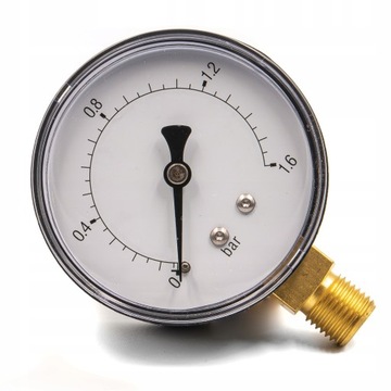 MANOMETR 63 mm 1/4 RADIALNY DOLNY 0-1 BAR