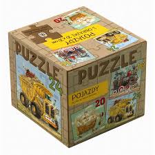 Puzzle 3 w 1 Pojazdy
