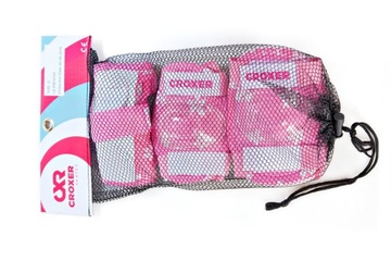 CROXER Комплект защиты Fiber Pink S + шлем Dream Pink S