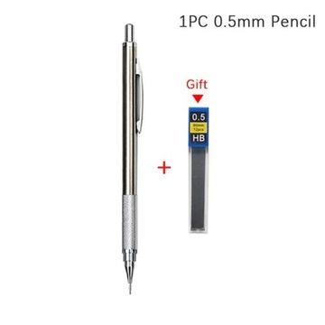 0.3 0.5 0.7 0.9 1.3 2.0mm Mechanical Pencil Set Full Metal Art Drawing