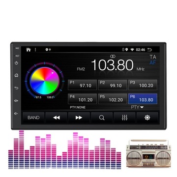 АВТОМОБИЛЬНОЕ РАДИО ANDROID 1DIN 7 ДЮЙМОВ CARPLAY ANDROID AUTO DSP WIFI 2 ГБ/64 ГБ