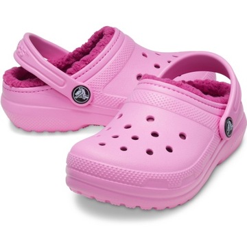 женские тапочки Crocs, утепленные меховые сабо