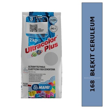 MAPEI FUGA Elastyczna Ultrawy Bio Ultracolor Plus 168 BŁĘKIT CERULEUM 2kg