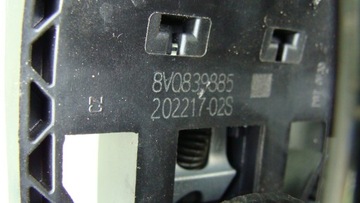 AUDI A3 8V ЗАМОК-КАБРИОЛЕТ РУЧКА ДВЕРИ ПРАВАЯ ПЕРЕДНЯЯ ПРАВАЯ 8V0839885 8X1837016B